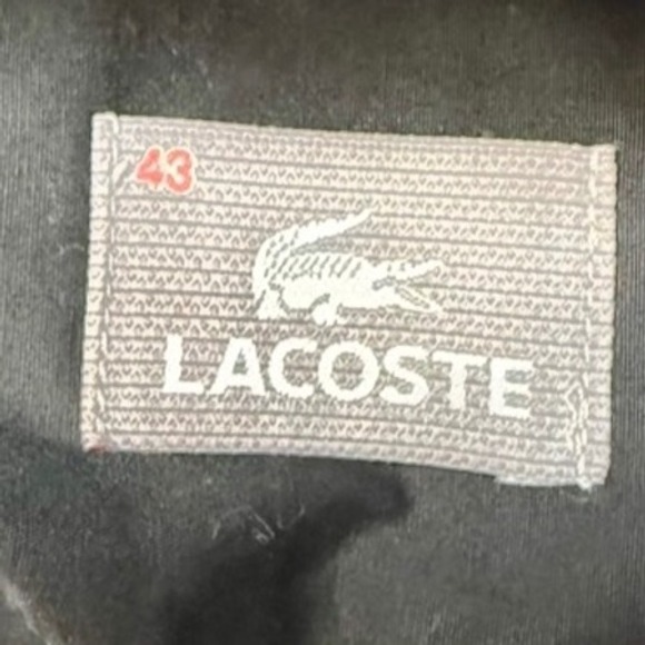 Lacoste Mens Black Long Sleeve Button Down‎ Dress Shirt Size 43 - Picture 3 of 4